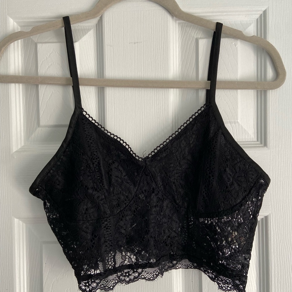 Black lace bralette size small